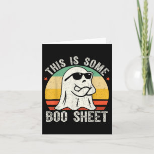 Funny Halloween Ghost Costume Vintage Mens Women  Card