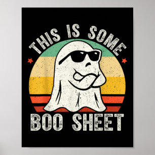 Funny Halloween Ghost Costume Vintage Mens Women Poster