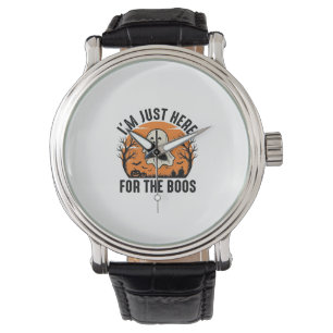 Funny Halloween Ghost Just Here for the Boos Shirt Watch
