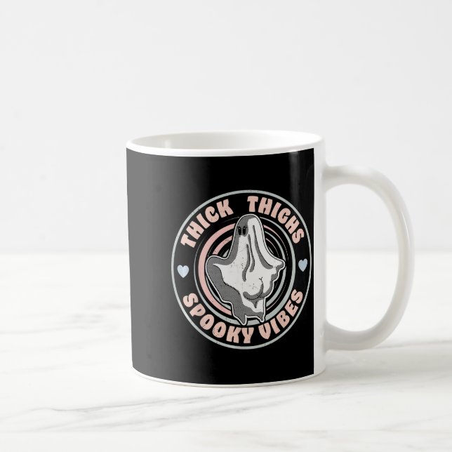Funny Halloween Ghost Pastel Goth Coffee Mug (Right)