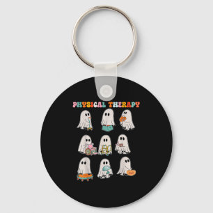 Funny Halloween Ghost Physical Therapy Pt Physical Key Ring