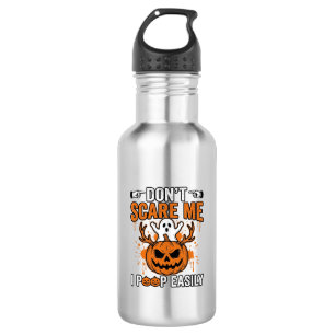 Funny Halloween Ghost Pumpkin Quote Vector Design_ 532 Ml Water Bottle