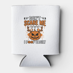 Funny Halloween Ghost Pumpkin Quote Vector Design_ Can Cooler