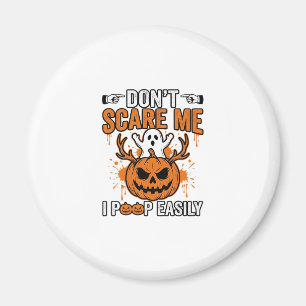 Funny Halloween Ghost Pumpkin Quote Vector Design_ Magnet
