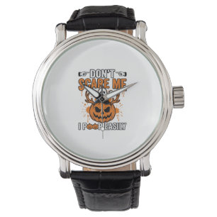 Funny Halloween Ghost Pumpkin Quote Vector Design_ Watch