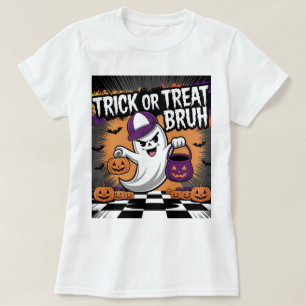 Funny Halloween Ghost & Pumpkins T-Shirt