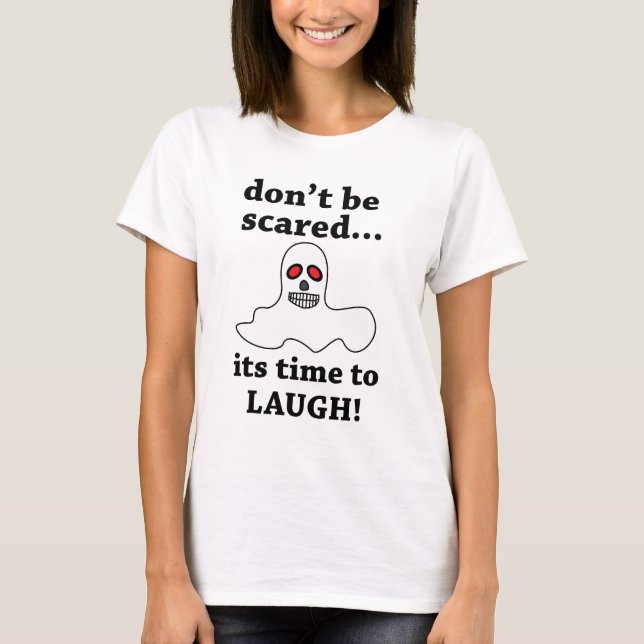 Funny Halloween Ghost T-Shirt (Front)