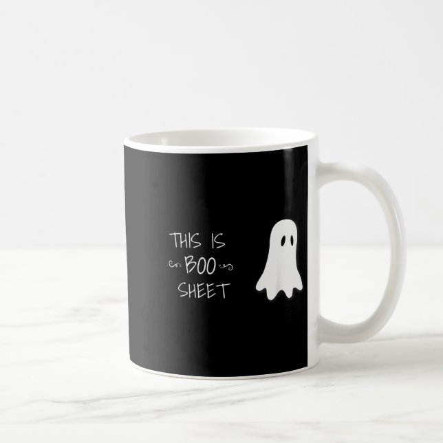 Funny Halloween Ghost This Is Boo Sheet  Coffee Mug (Right)