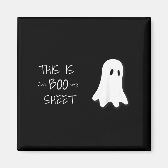 Funny Halloween Ghost This is Boo Sheet Magnet (Front)