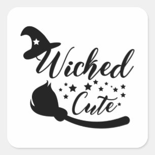 Funny Halloween Gifts - Wicked Cute Square Sticker