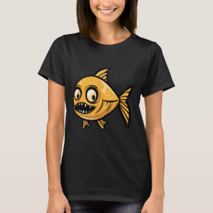 Funny Halloween Goldfish Zombie T-Shirt