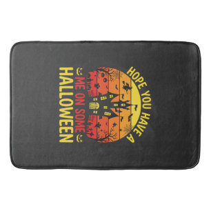 Funny Halloween Haunted House Me On Some Design Bath Mat