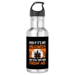 Funny Halloween Haunted House Quote Graphic 532 Ml Water Bottle