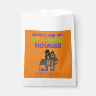 Funny Halloween Haunted House Real Estate Treat Favour Bag