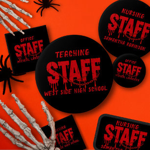 Funny Halloween Horror Costume Adult Staff Party 6 Cm Round Badge