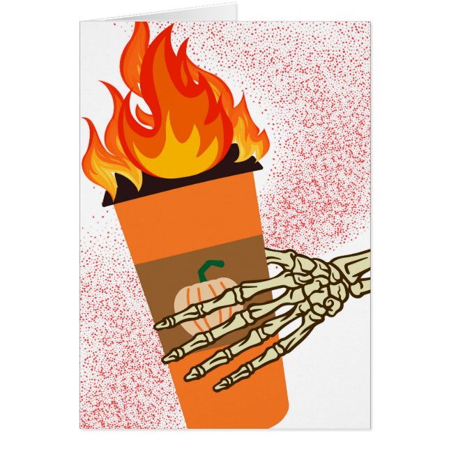 Funny Halloween Hot Pumpkin Spice Latte (Front)