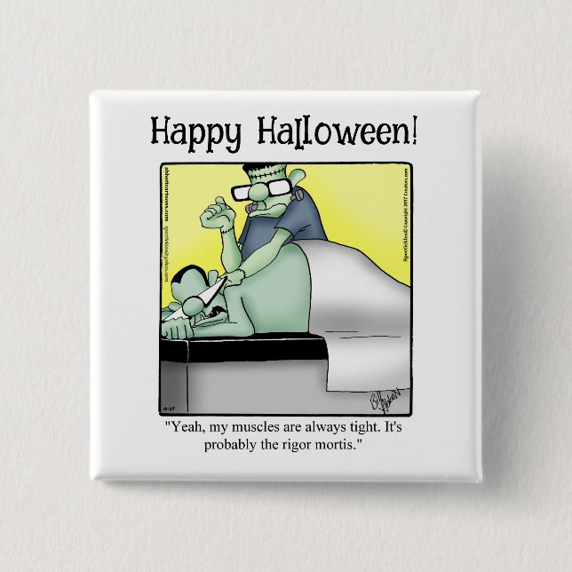 Funny Halloween Humour Button Gifts/Favours (Front)