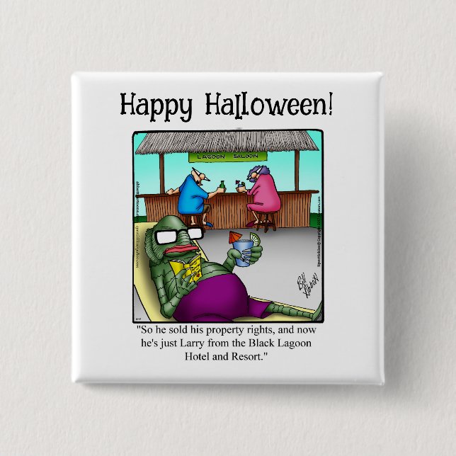 Funny Halloween Humour Button Gifts/Favours (Front)
