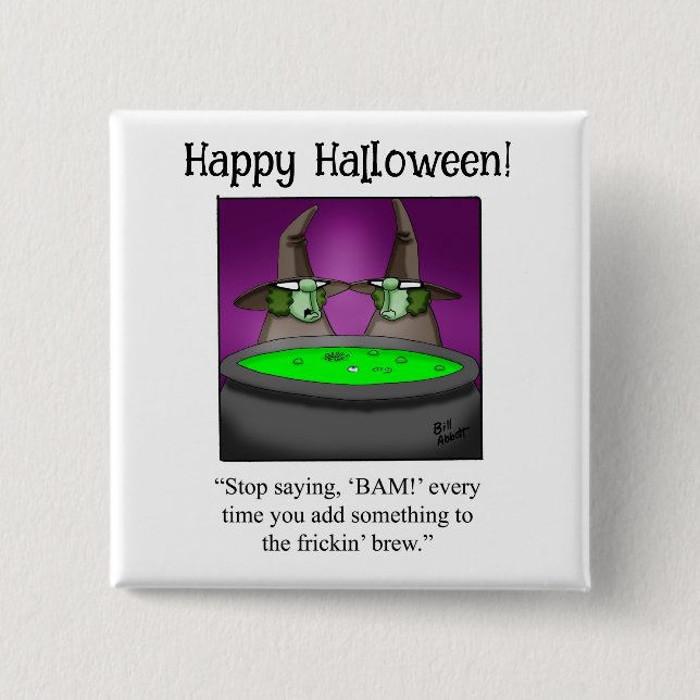 Funny Halloween Humour Button Gifts/Favours (Front)