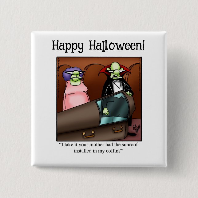 Funny Halloween Humour Button Gifts/Favours (Front)