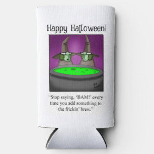 Funny Halloween Humour Can Cooler Gift