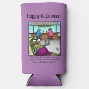 Funny Halloween Humour Can Cooler Gift