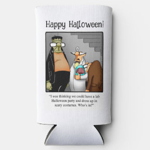 Funny Halloween Humour Can Cooler Gift