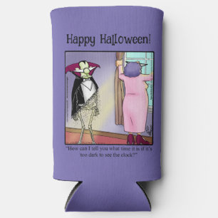 Funny Halloween Humour Can Cooler Gift
