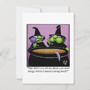 Funny Halloween Humour Greeting Card