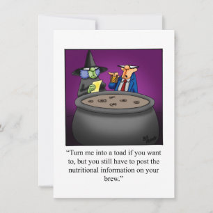 Funny Halloween Humour Greeting Card