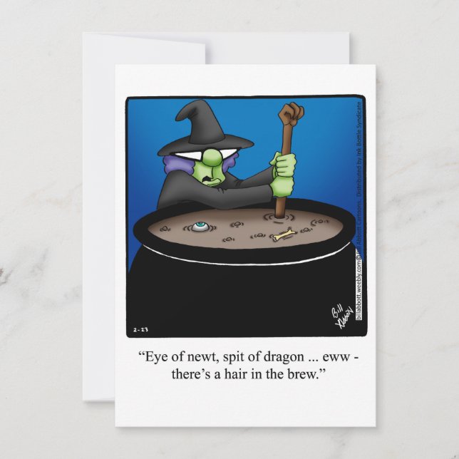 Funny Halloween Humour Greeting Card  (Front)