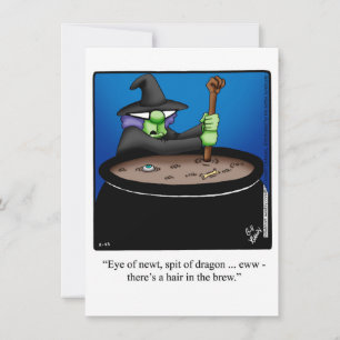 Funny Halloween Humour Greeting Card