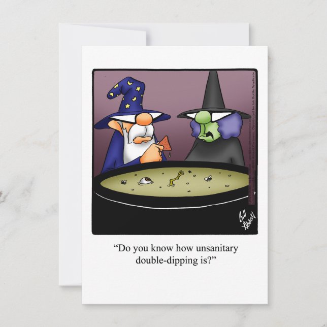 Funny Halloween Humour Greeting Card  (Front)