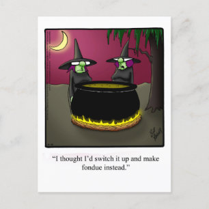 Funny Halloween Humour Postcard 