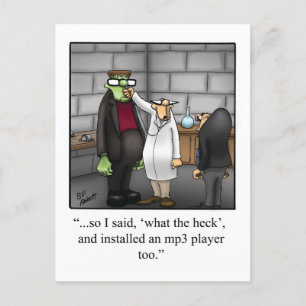 Funny Halloween Humour Postcard