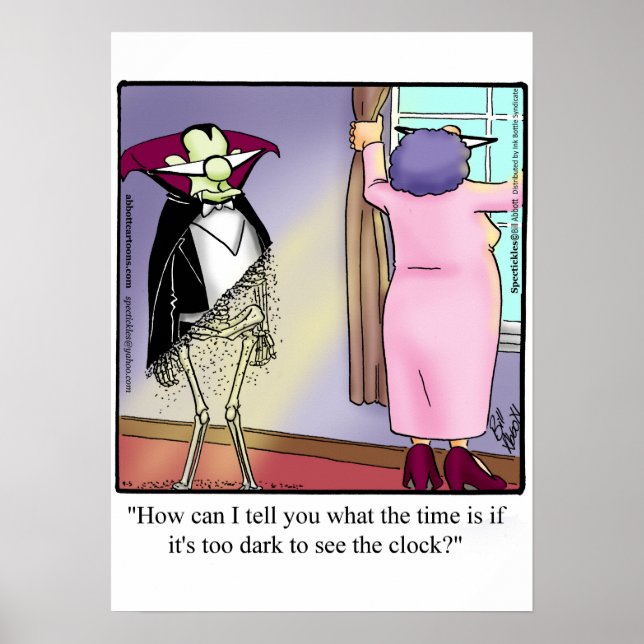 Funny Halloween Humour Poster (Front)