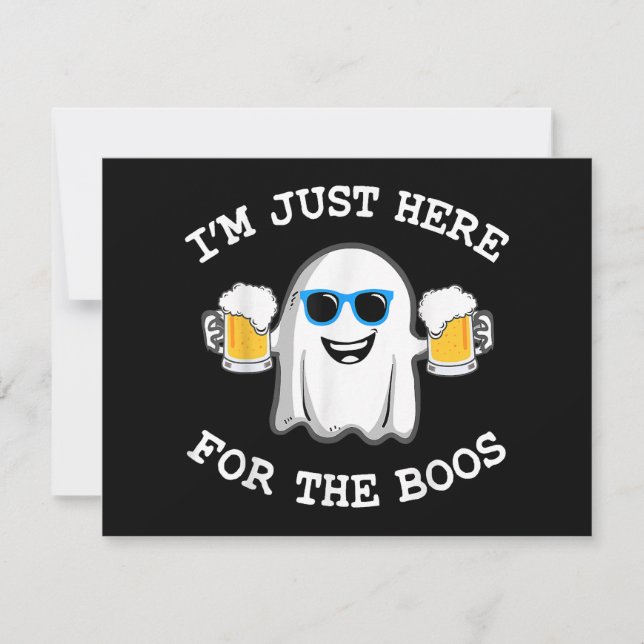 Funny Halloween I'm just here for the boos costume (Front)
