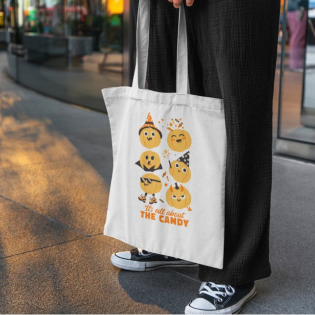 Funny Halloween Jack O Lanterns Lule Tote Bag (Creator Uploaded)