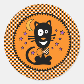 Funny Halloween Kitty Sticker