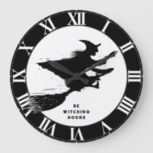 Funny Halloween Large Clock