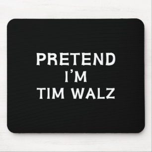 Funny Halloween Lazy Costume Pretend I'm Tim W Har Mouse Pad