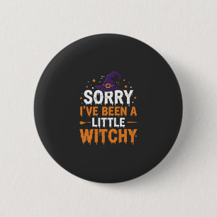 Funny Halloween Little Witchy Quote Design 6 Cm Round Badge