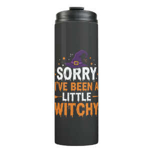 Funny Halloween Little Witchy Quote Design Thermal Tumbler