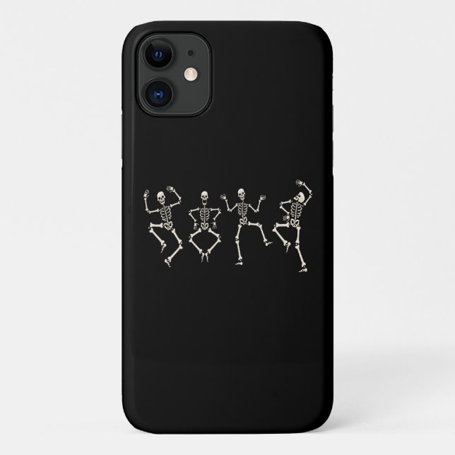 Funny Halloween Lover Dance with the Skeleton Case-Mate iPhone Case (Back)