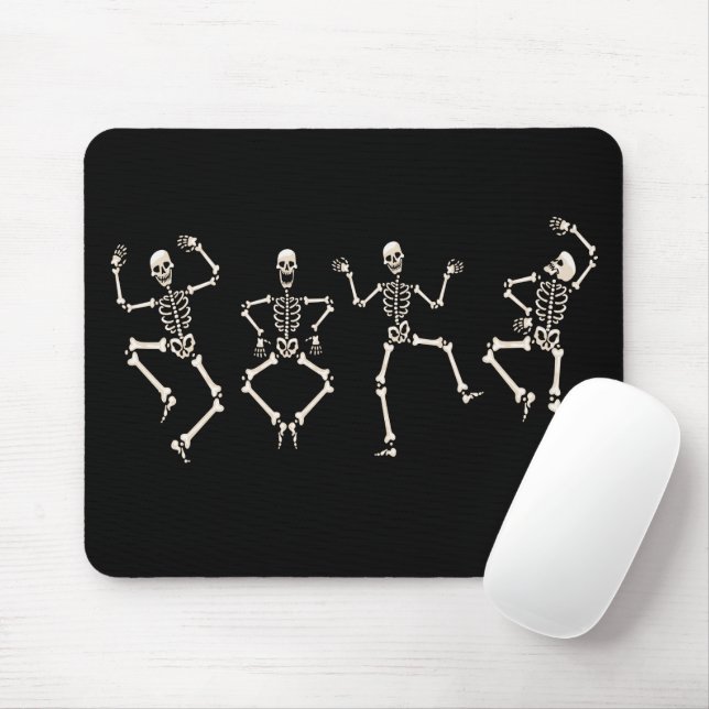 Funny Halloween Lover Dance with the Skeleton Mouse Pad (With Mouse)