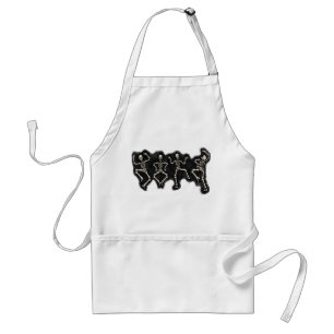 Funny Halloween Lover Dance with the Skeleton Standard Apron