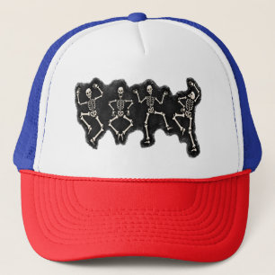 Funny Halloween Lover Dance with the Skeleton Trucker Hat