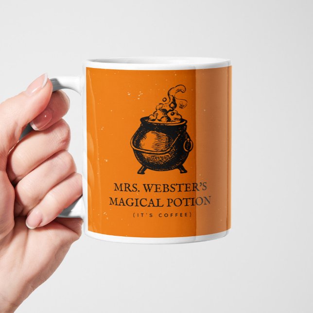 Funny Halloween magical potion orange Coffee Mug (Creator Uploaded)
