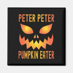 Funny Halloween Matching Costume Peter Pumpkin Eat Magnet