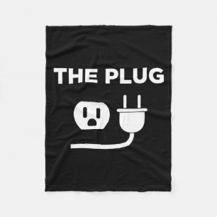 Funny Halloween Meme Costume The Plug Fleece Blanket